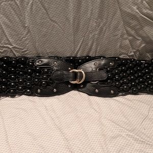 Awesome black beaded Micheal Kors belt